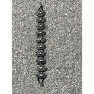 Vintage Magnetic Clasp Bracelet Oval Shaped 8.5 in